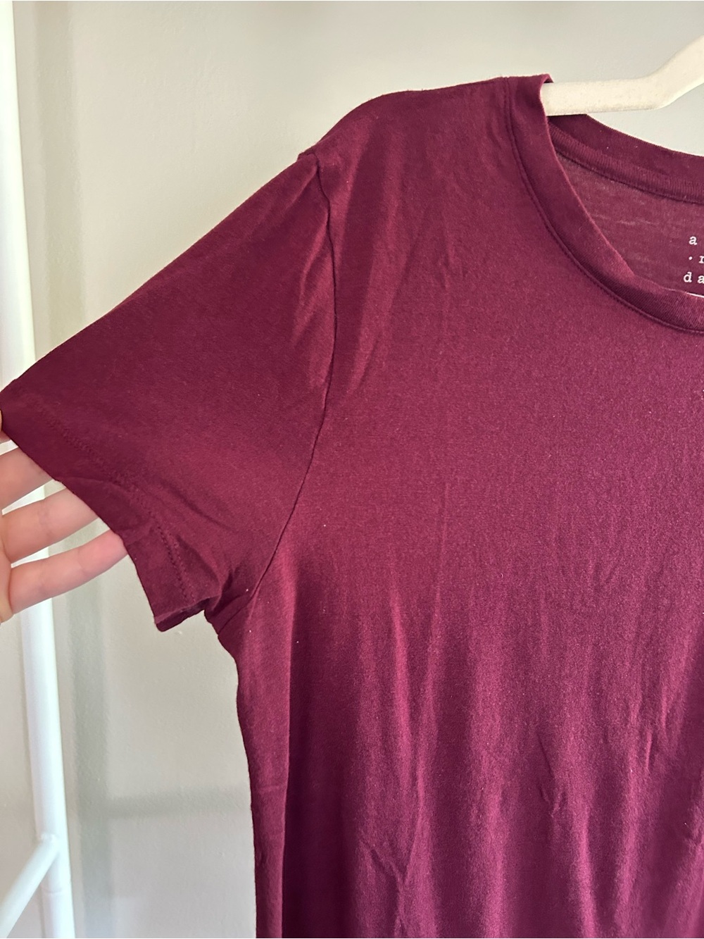 A new day maroon tee size S - Picture 2 of 5